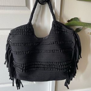 H&M knit fringe shopper